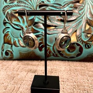 Robert Lee Morris Sterling Silver Abalone Earrings